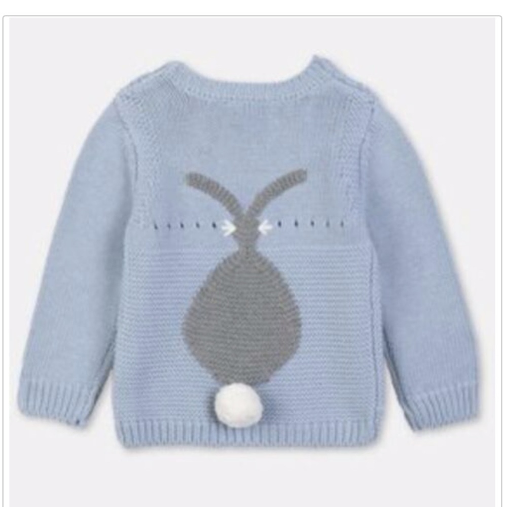 STELLA MCCARTNEY Blue Boys Bunny Tail Sweater  3M
